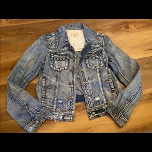 🤩Lost Women’s Distressed Denim Jacket-Medium
